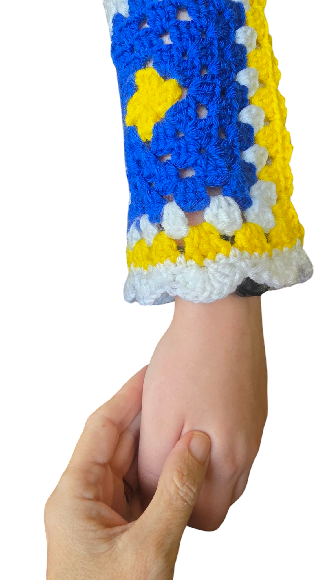 Granny squares handmade crochet pullover/sweater.