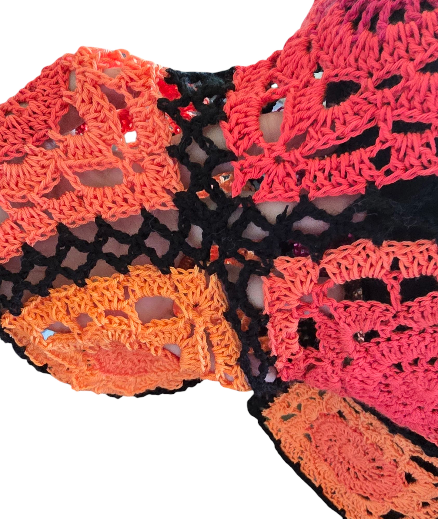Whispy Crochet Cropped Pull Over