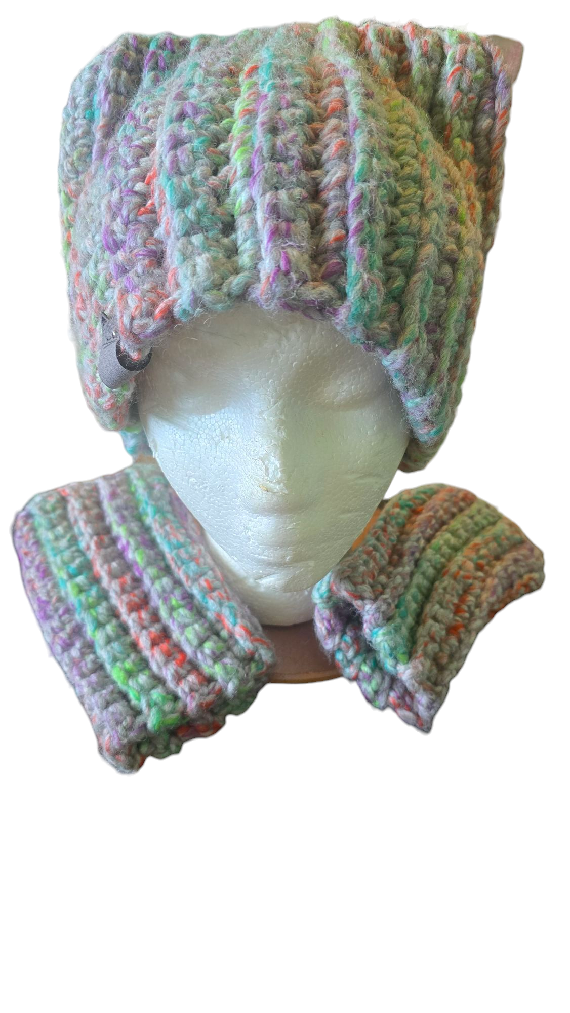 Purffect Cat Ear Hat and fingerless gloves