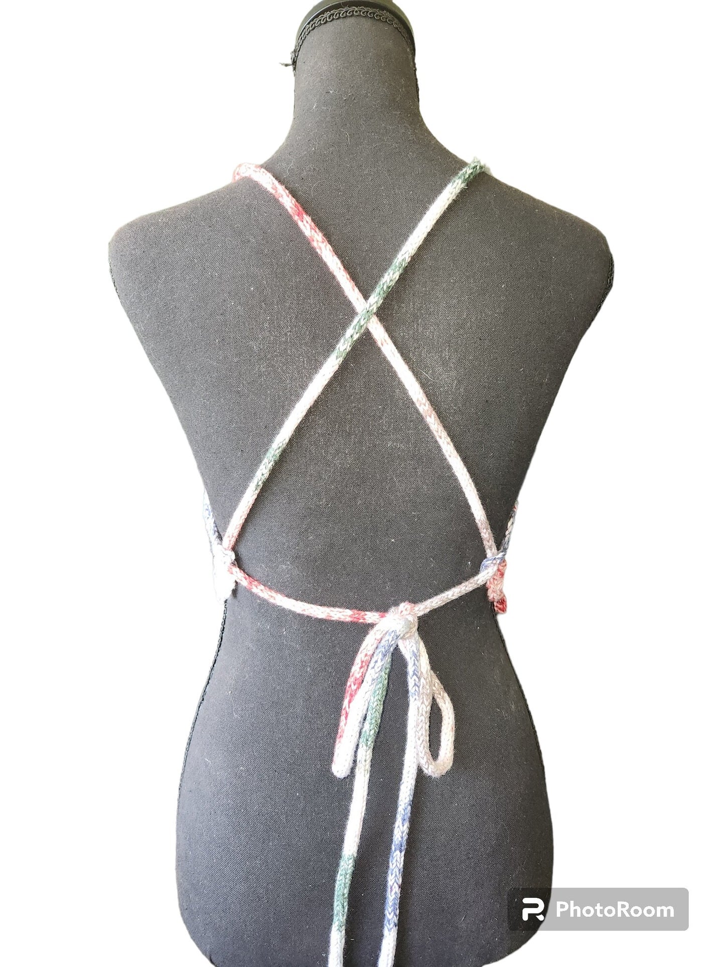 Peek-a-boob Halter Top Handmade Crochet
