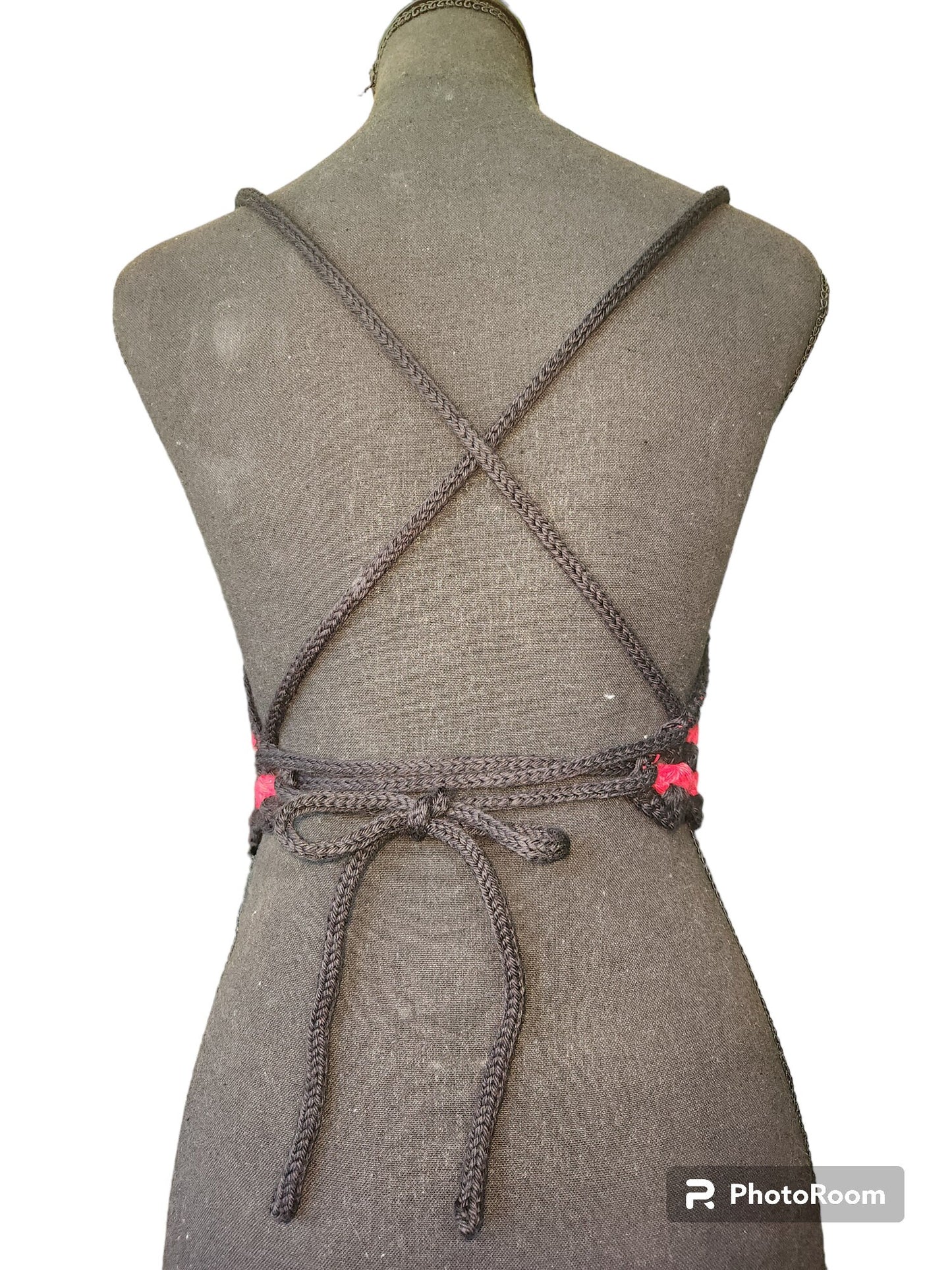 Peek-a-boob Halter Top Handmade Crochet