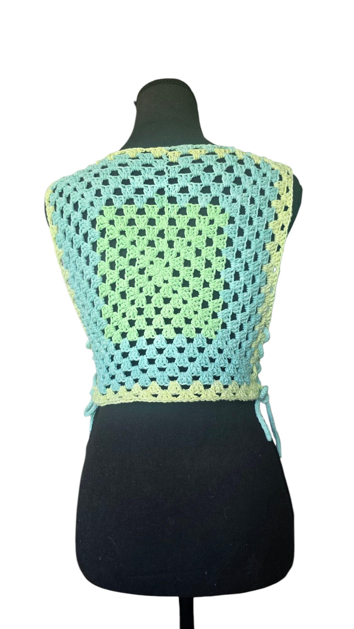 Lovely Lace Up Crochet Cop Top