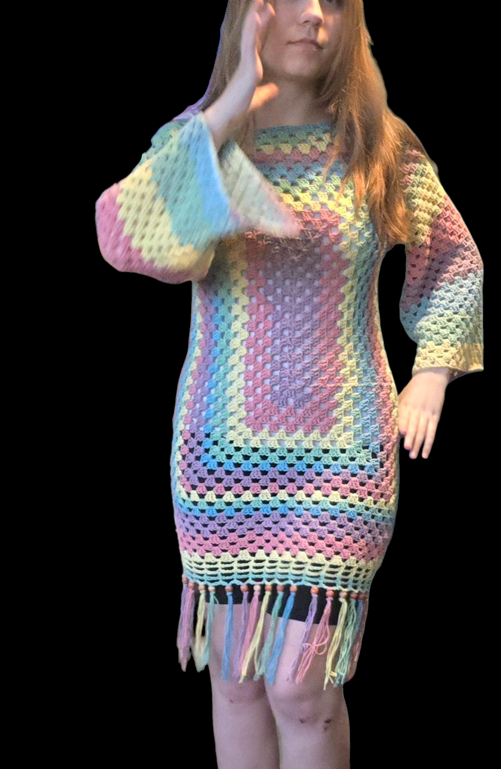 Boho Chick Crochet cover-up/dress