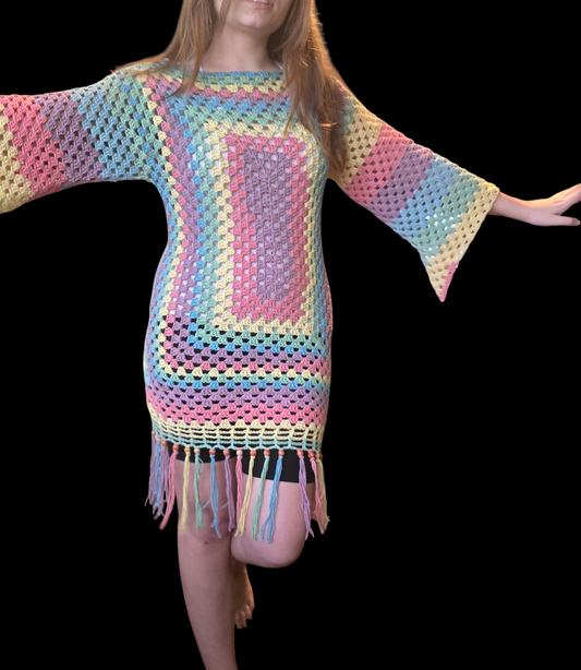Boho Chick Crochet cover-up/dress