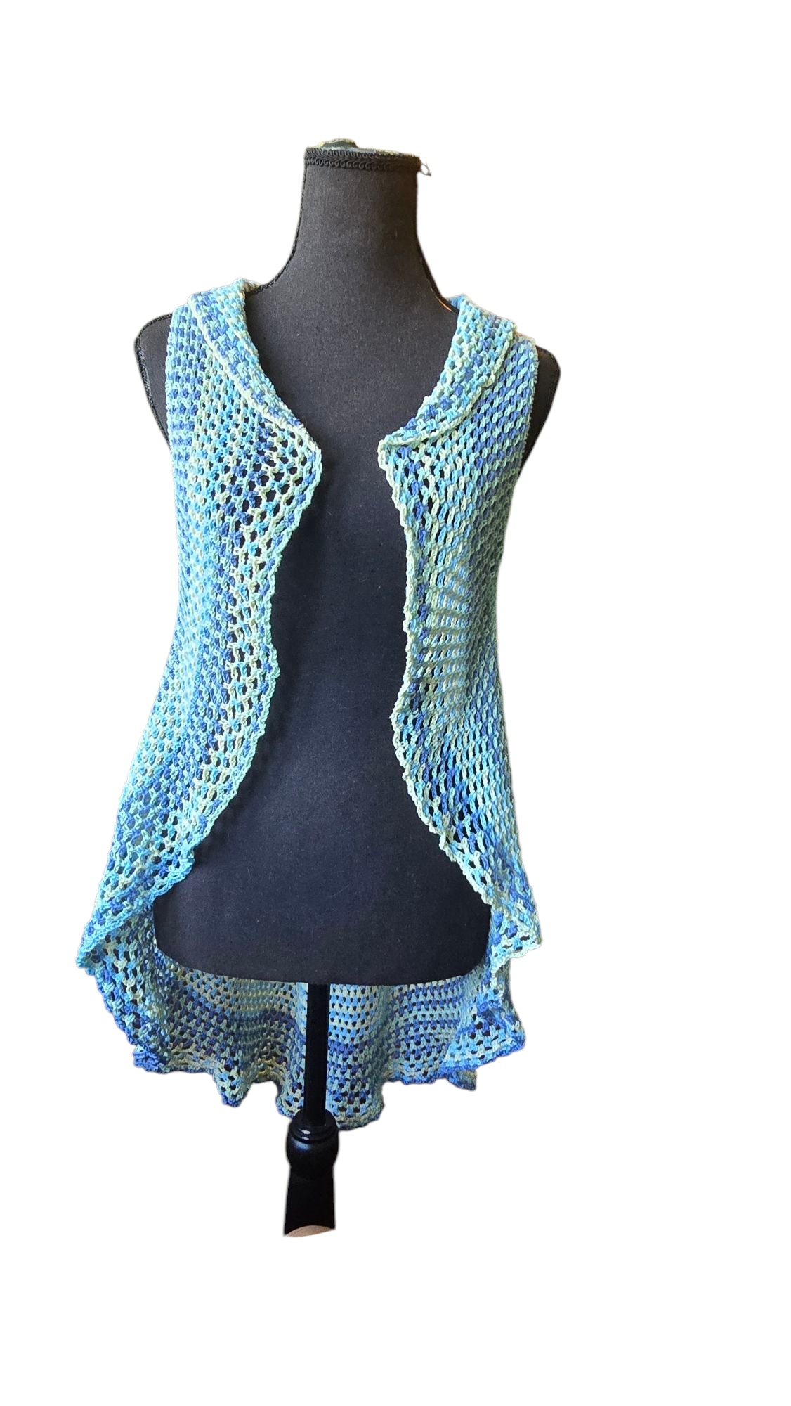 Mandala handmade crochet bohemian vest