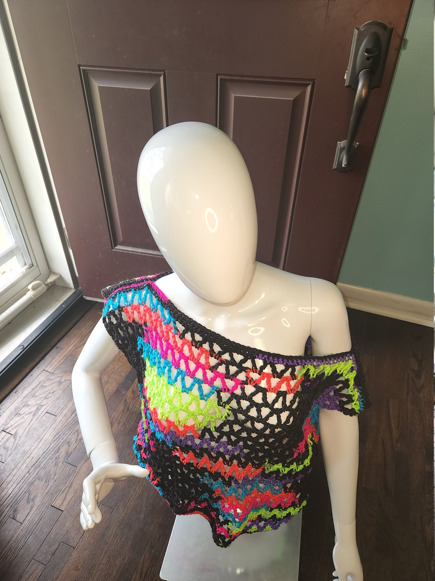 Crochet Neon Mesh Top