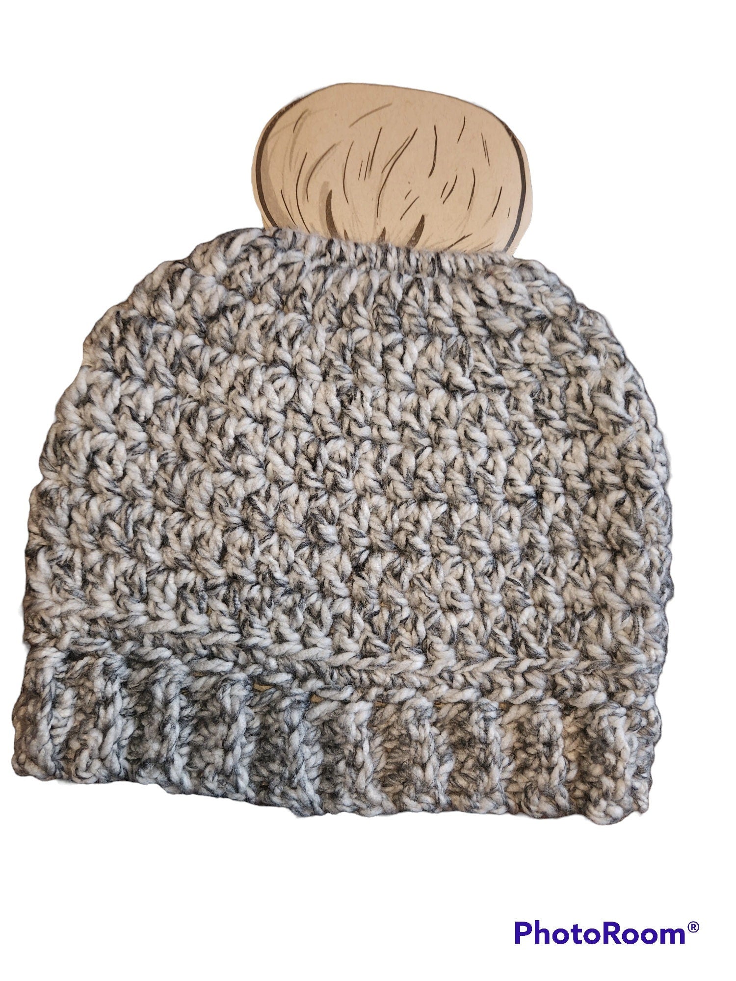 Messy Bun/Ponytail Beanie