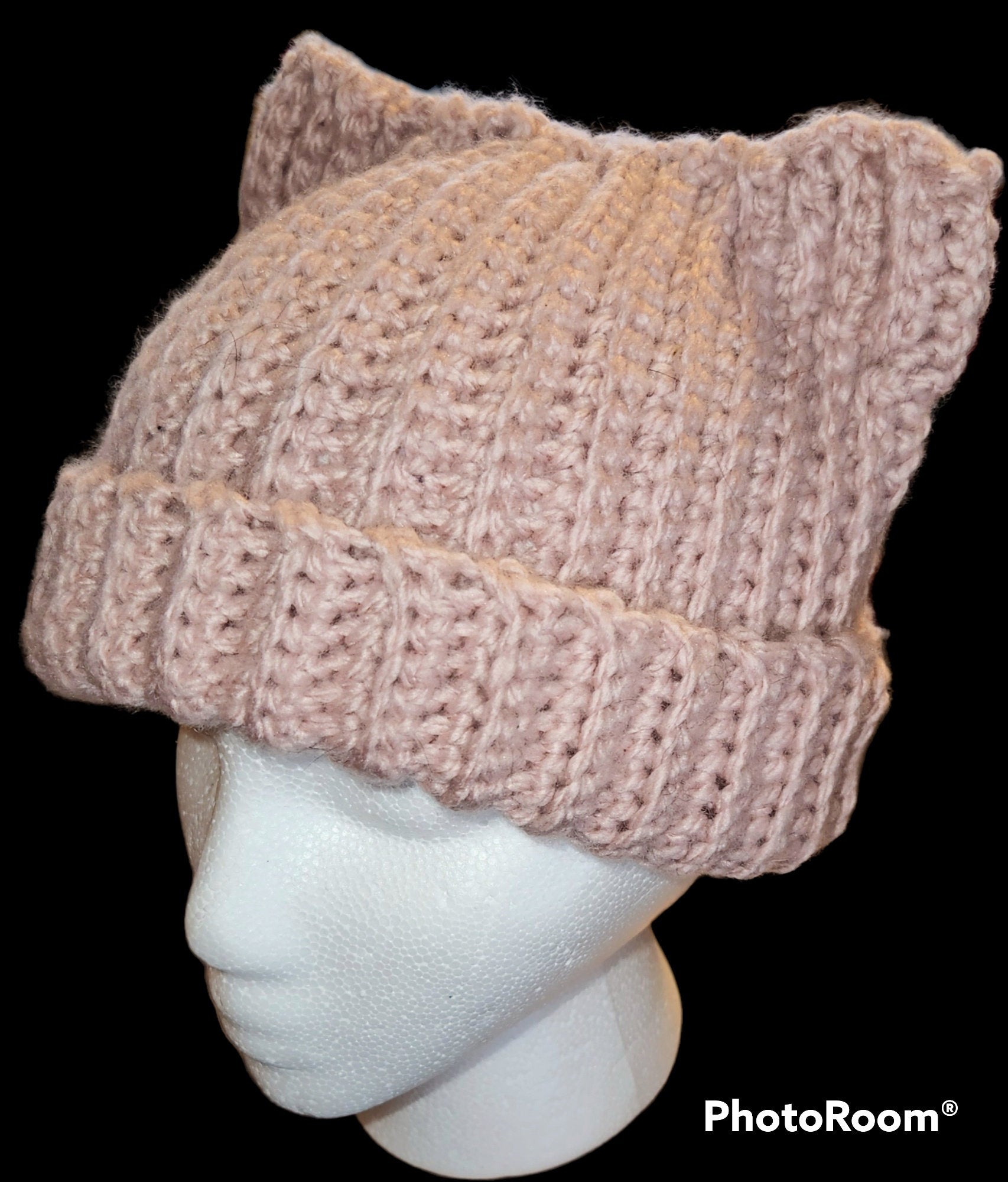 Adult Cat Ears Cat Hats/Beanies/teen hat (Chunky Handmade Crochet)/kitty cat/pussy cat hat