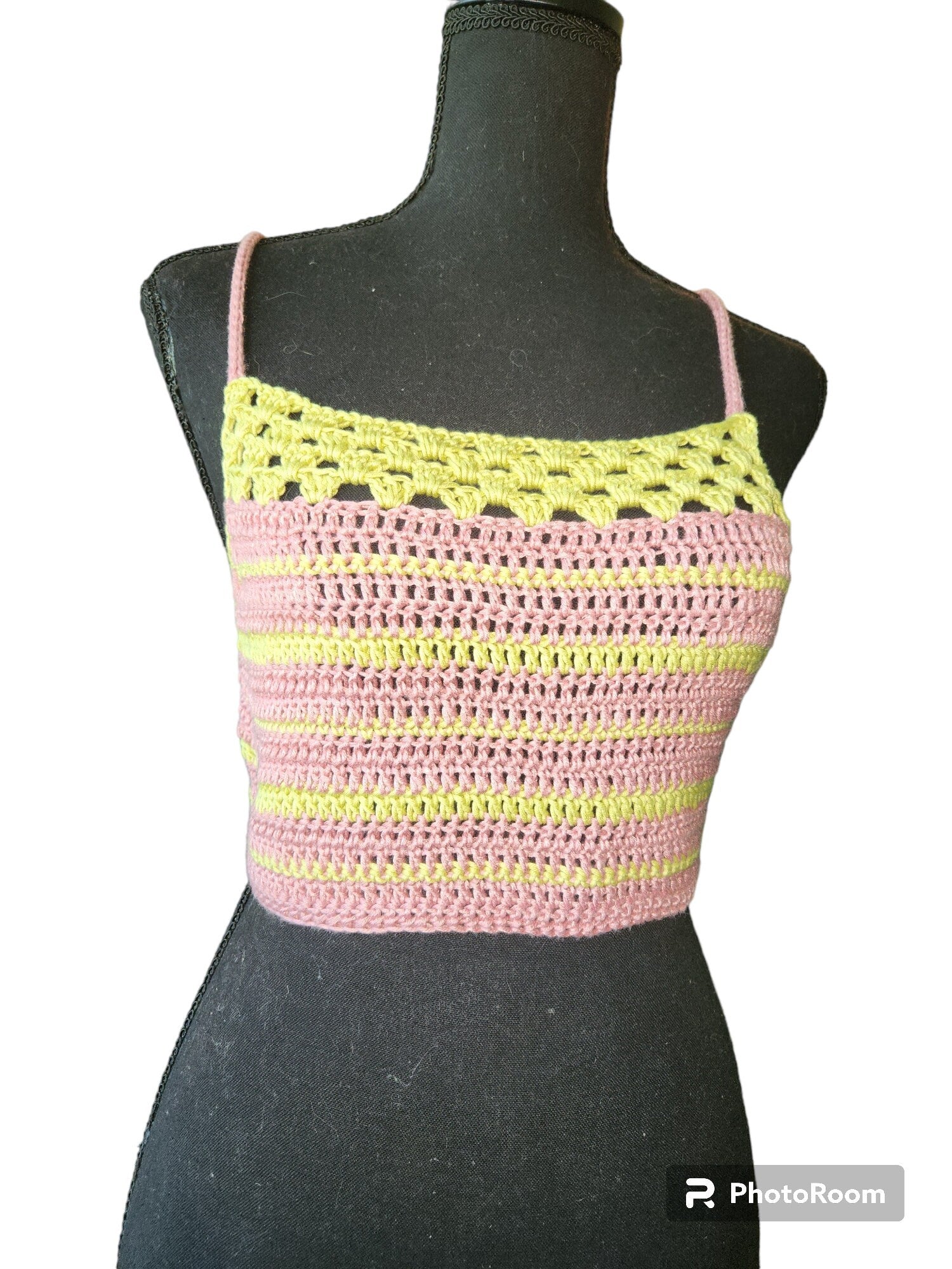 Handmade Crochet Halter Top all made of sustainable materials