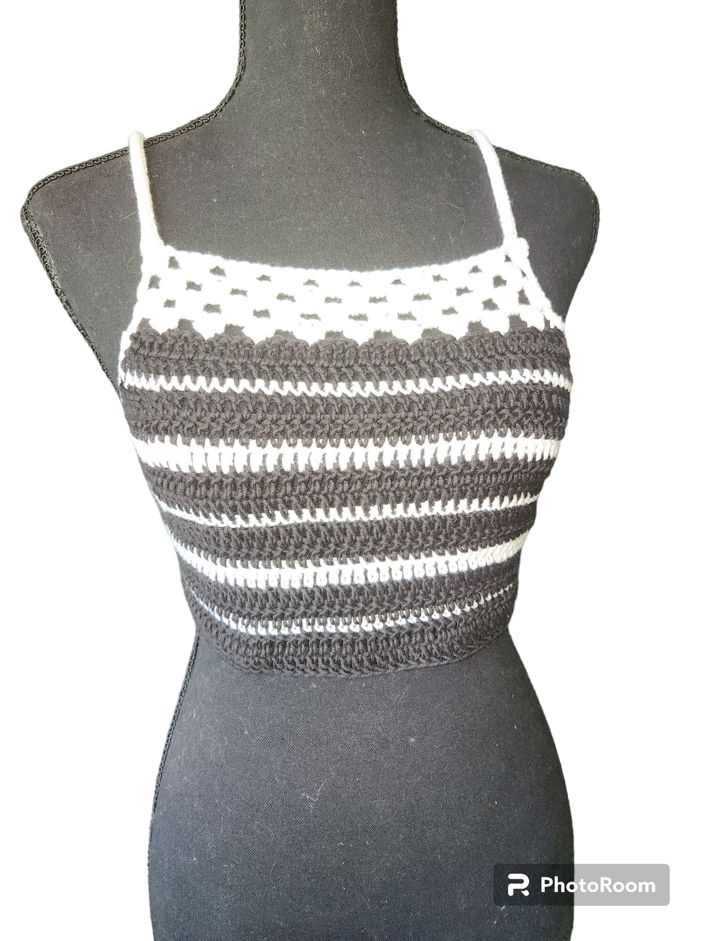Handmade Crochet Halter Top all made of sustainable materials