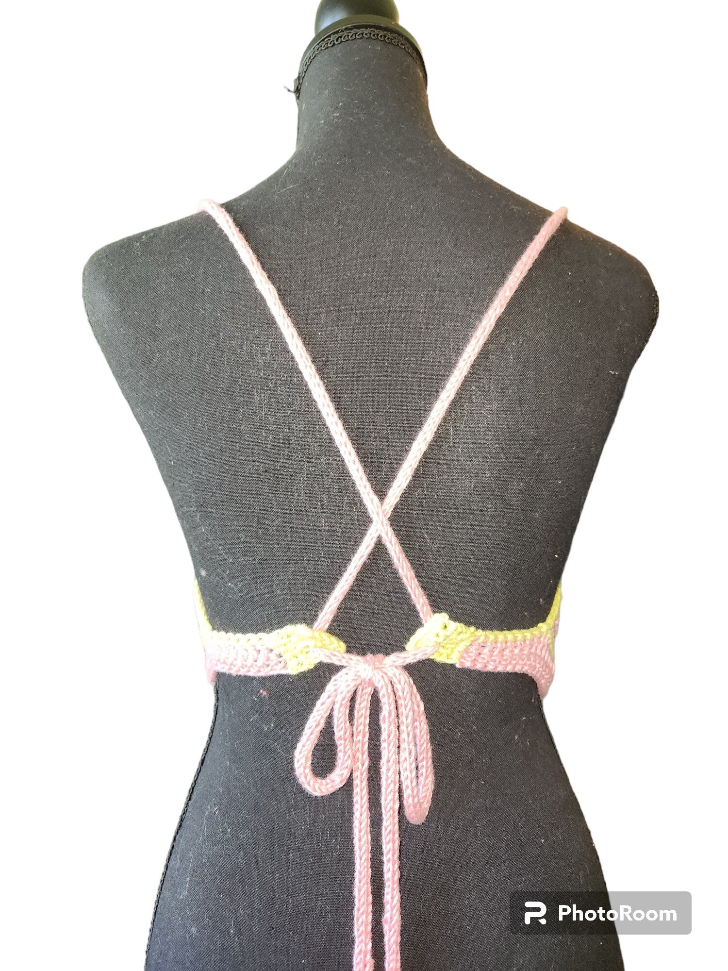 Handmade Crochet Halter Top all made of sustainable materials