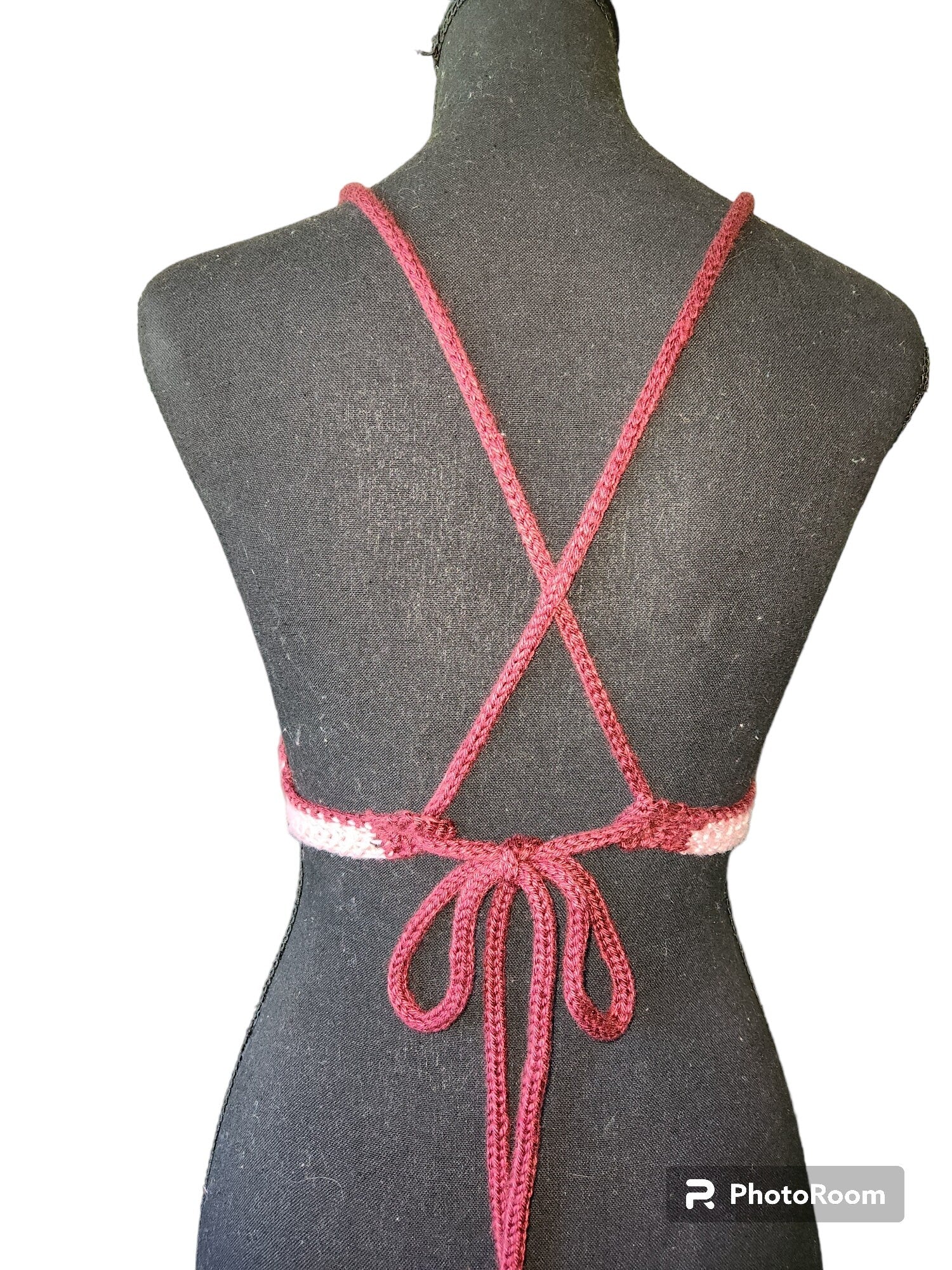 Handmade Crochet Halter Top all made of sustainable materials