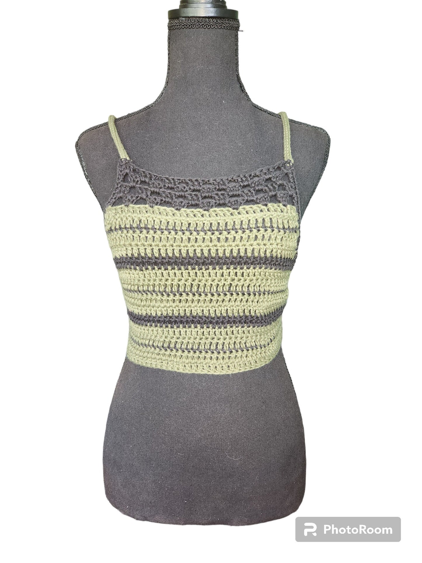 Handmade Crochet Halter Top all made of sustainable materials