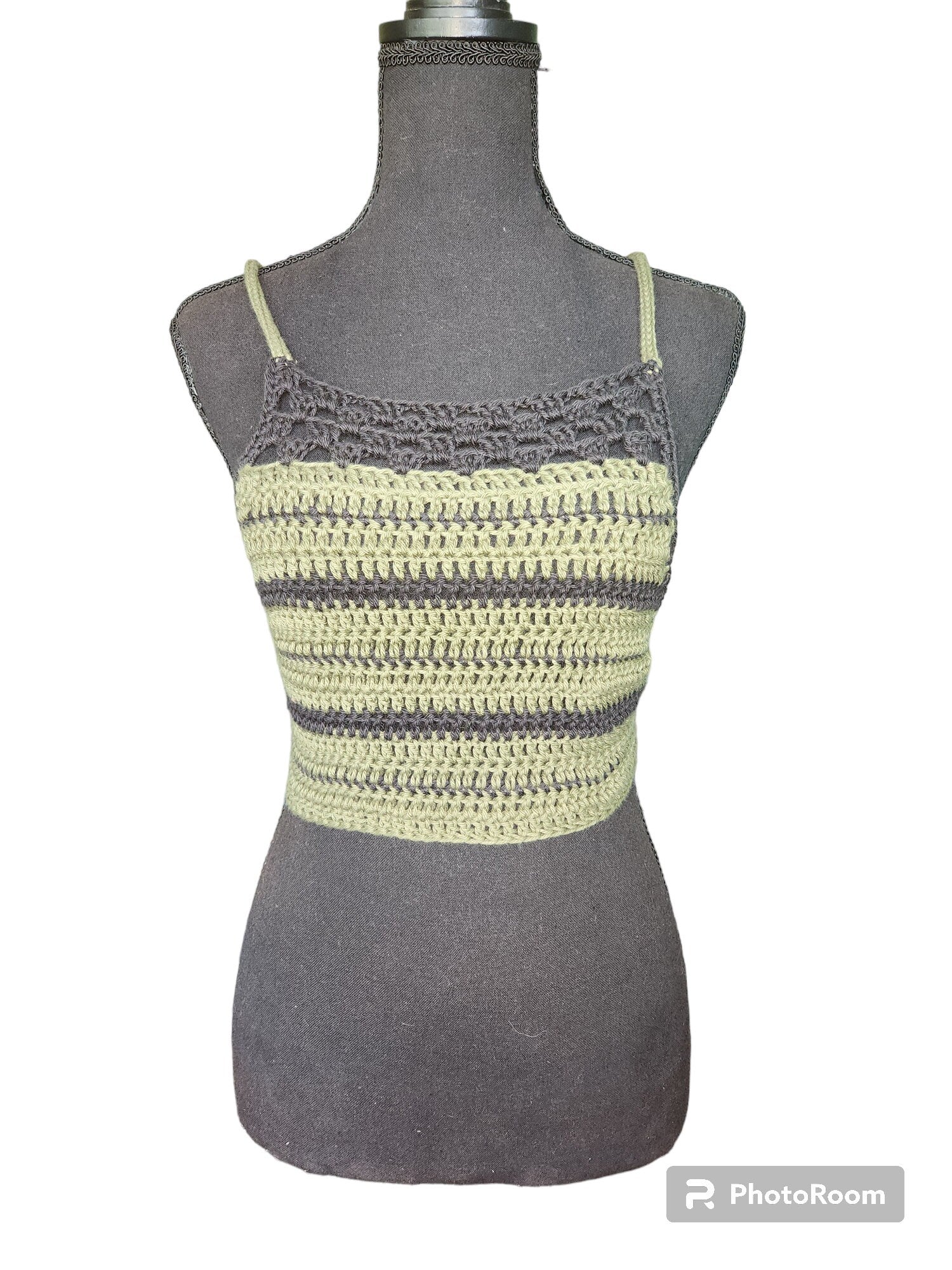 Handmade Crochet Halter Top all made of sustainable materials