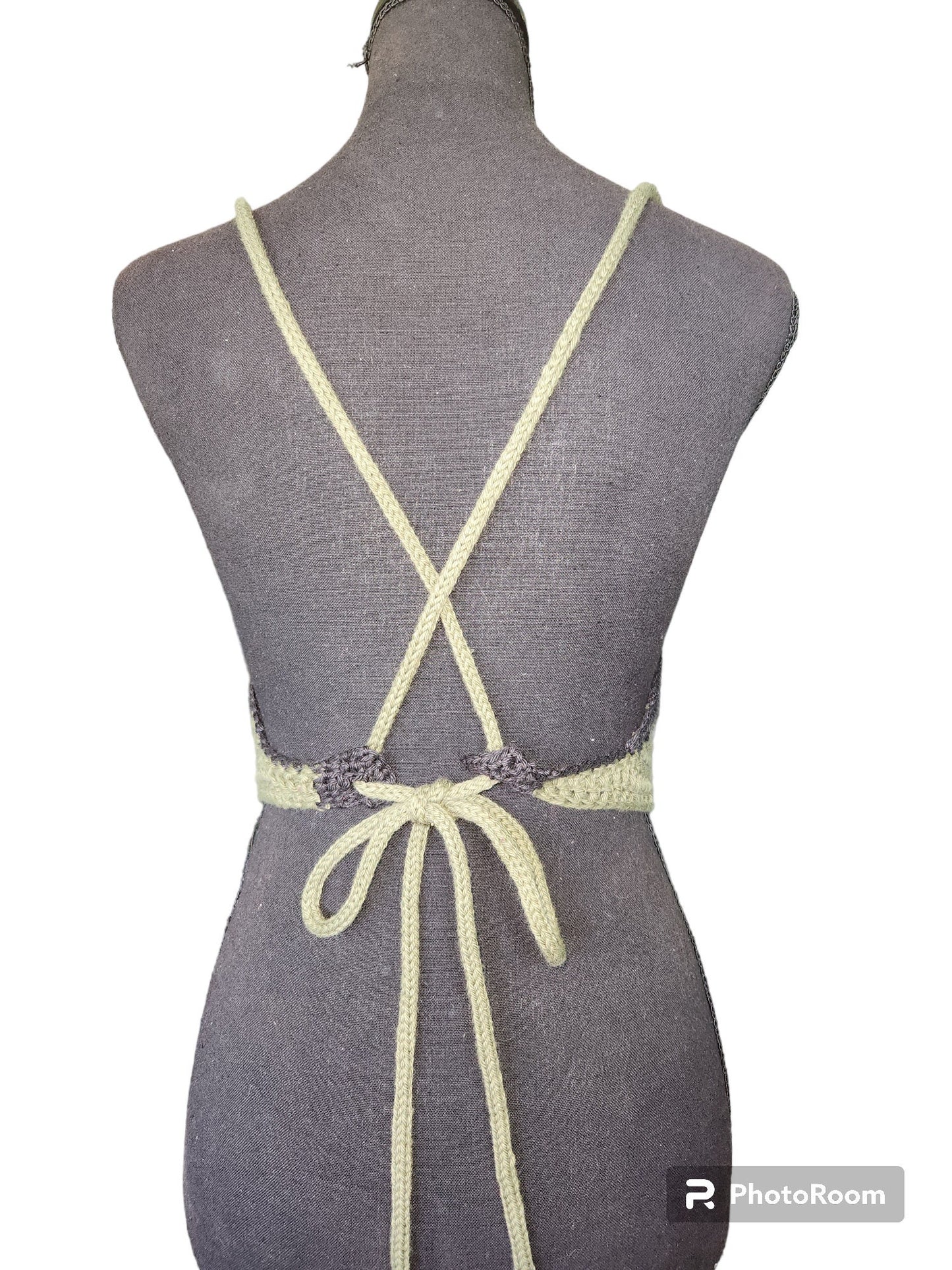 Handmade Crochet Halter Top all made of sustainable materials