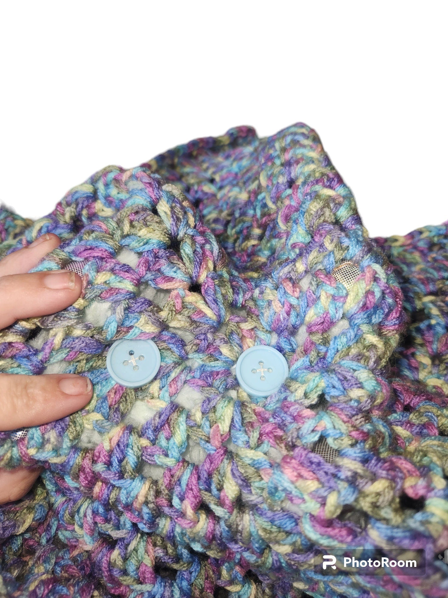 Extra Large Crochet Lovey with removeable plushie/baby blanket/blankie/security blankie/toddler